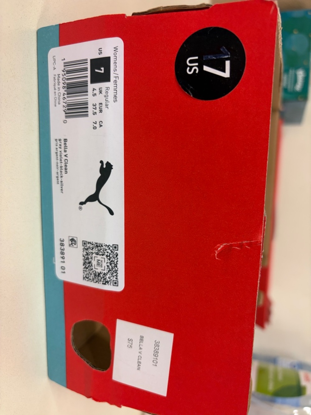 Puma Gray and Black Women's Mesh Sneakers - Picture 4 of 4